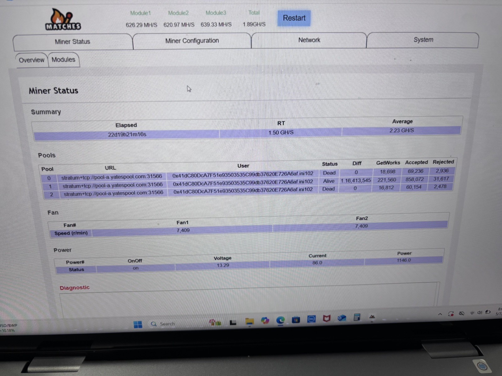 Pinecone INIBOX PRO ASIC Miner 2.4 GH/S