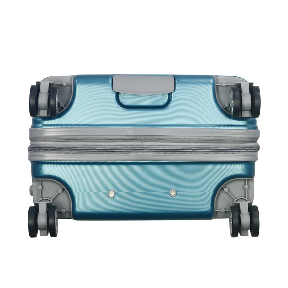 Olympia USA Denmark Plus Expandable Hardcase Mid-Size Suitcase (Teal, 26")