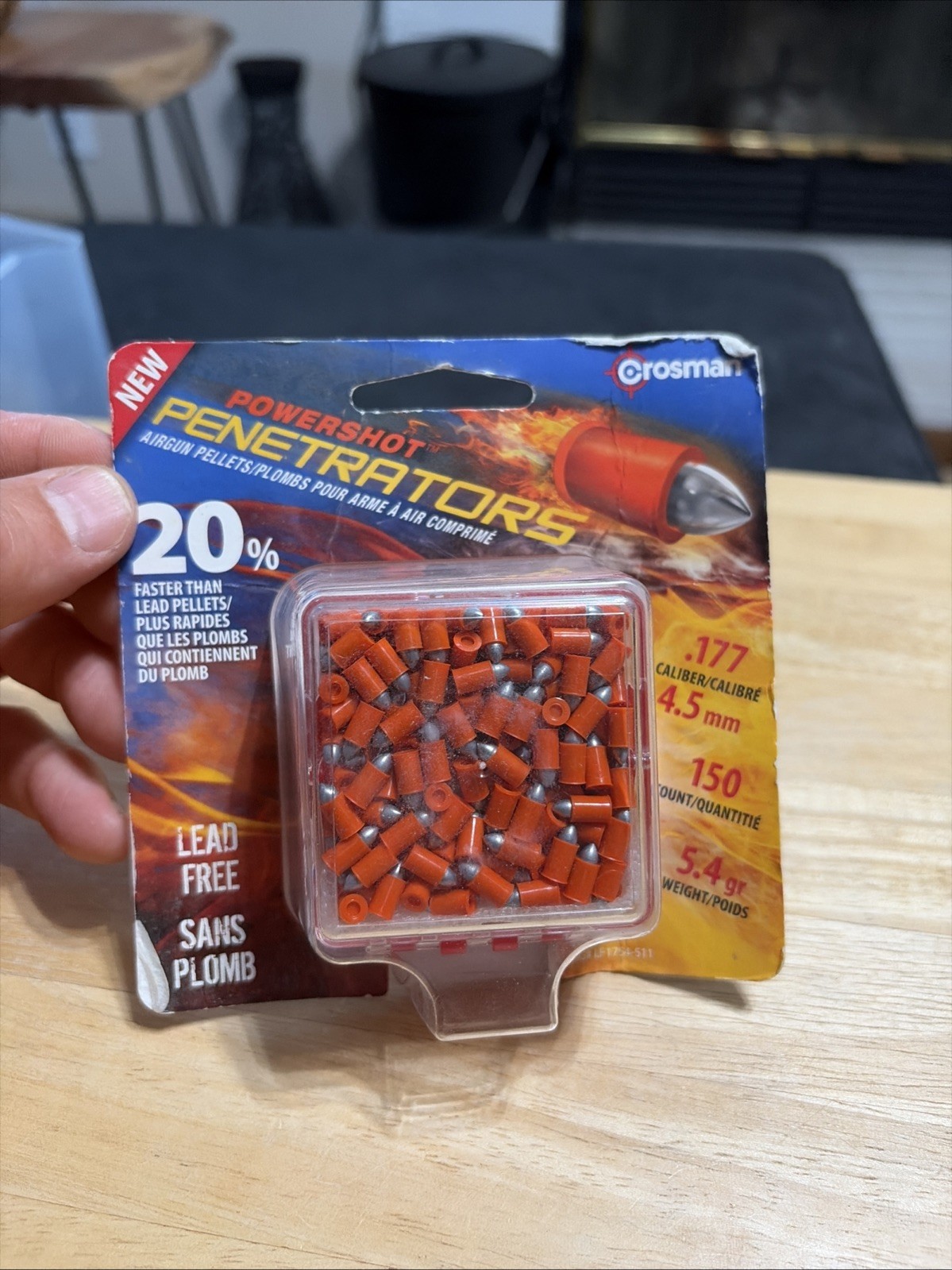 Crosman Powershot Fast Flight Penetrators .177 Pellets 5.4gr (150 Pack) - LF1754