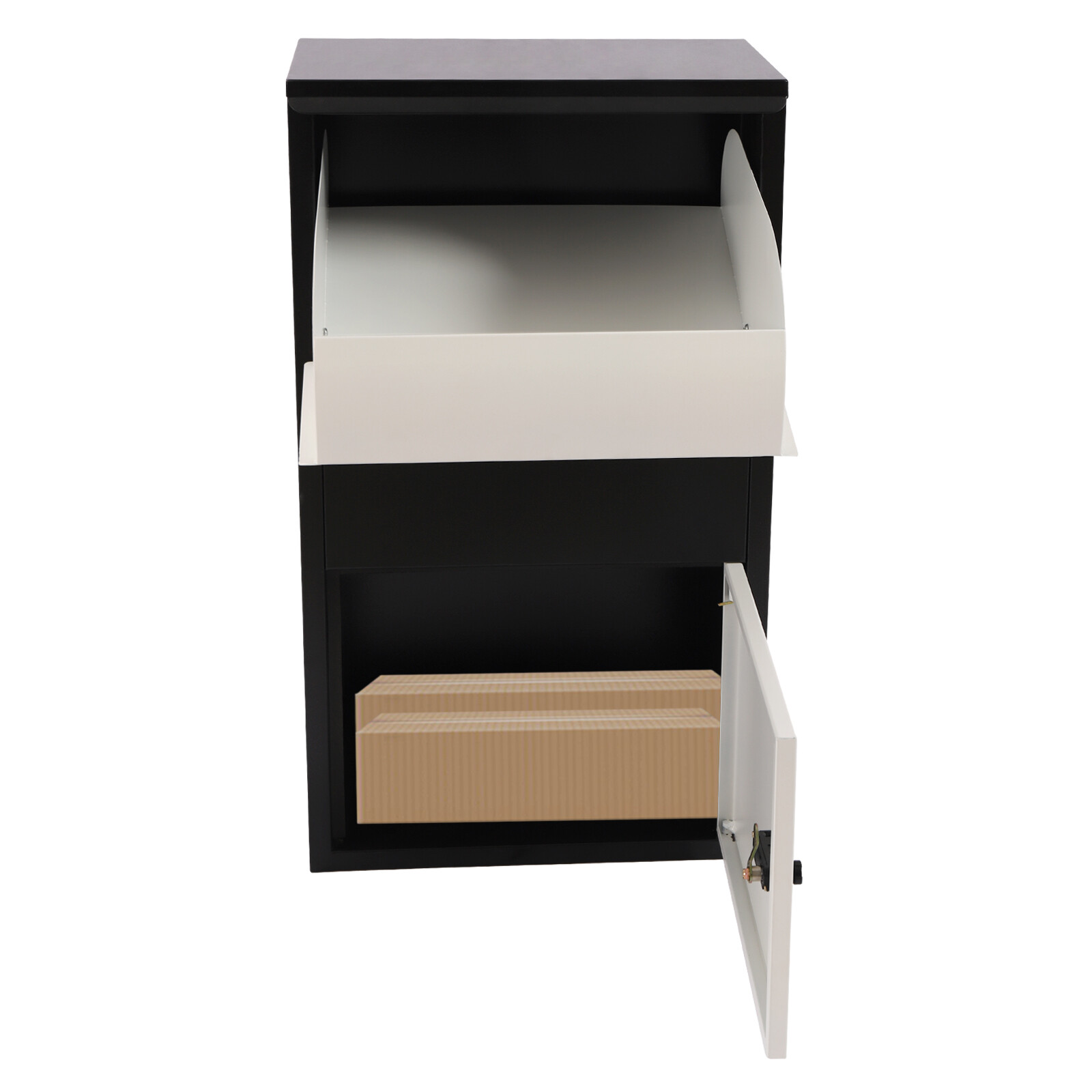 Parcel Drop Box Package Mailbox Porch Express with Lockable Storage+2 * Keys