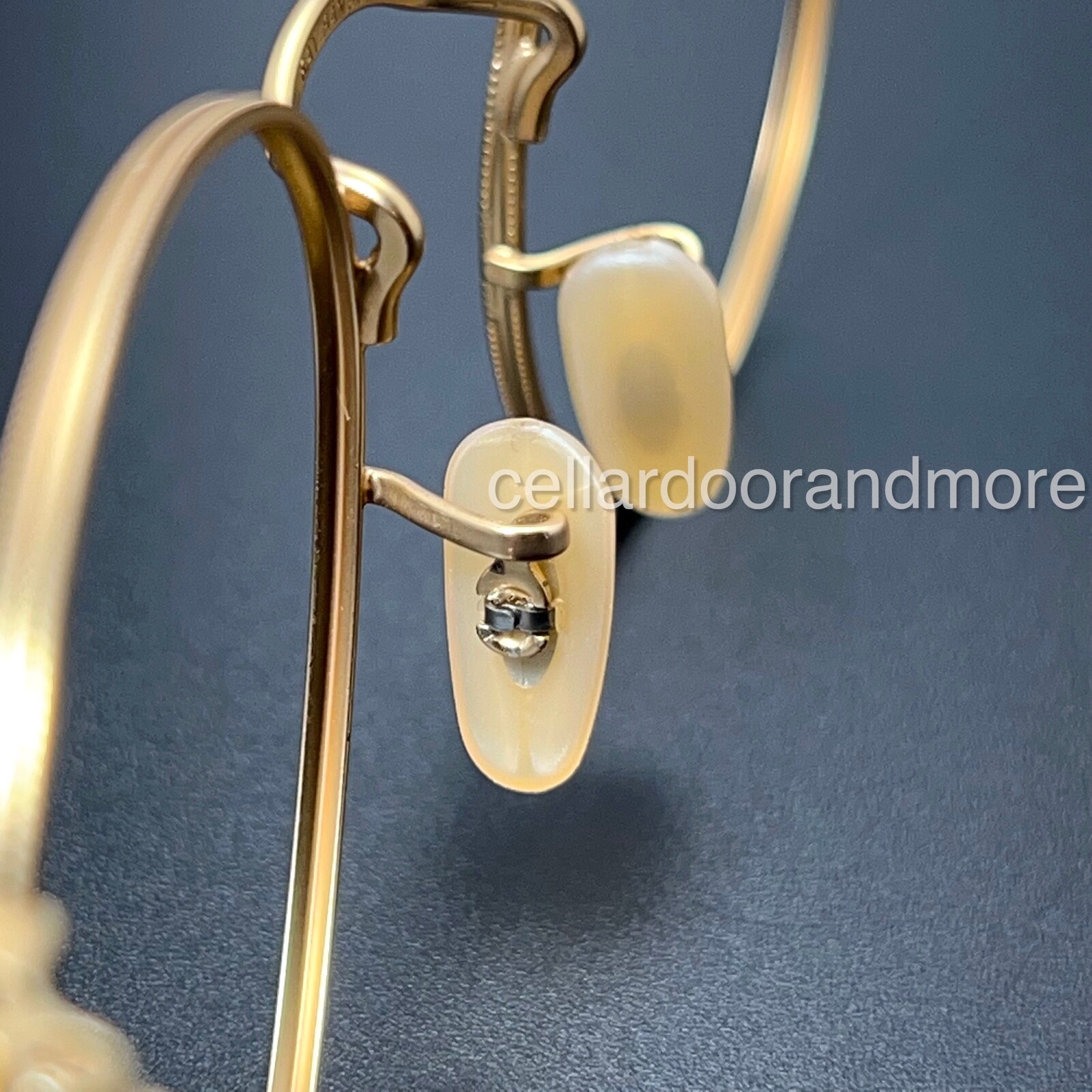 Nose Pads for Garrett Leight Sunglasses & Eyeglasses Nude Gold Beige Crimp GL-21