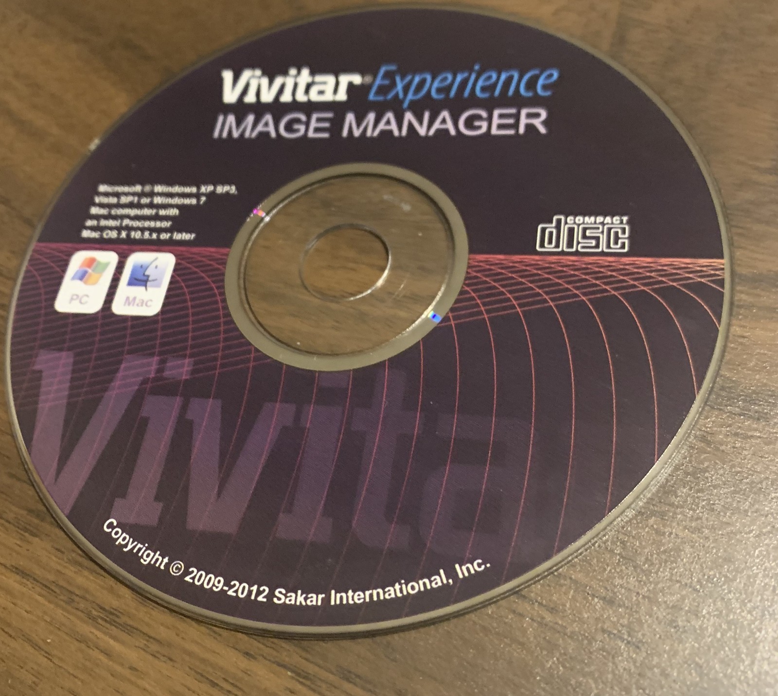 Vivitar Experience Image Manager Compact Disc