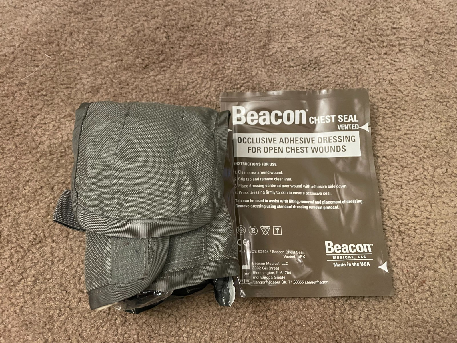 IFAK Improved First Aid Kit Insert ACU Digital Camo w/ Contents