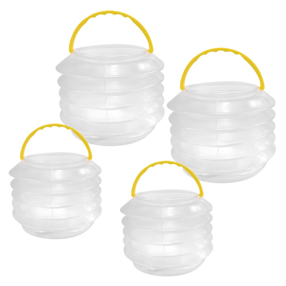 4 Pcs Buckets with Handles Watercolor Brush Holder Art Pen Washing