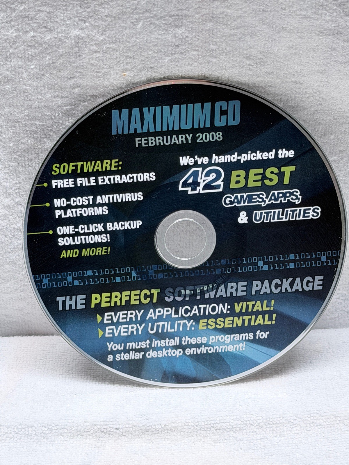 Maximum Febuary 2008 Anti-Spyware Disc Only Used Condition CD