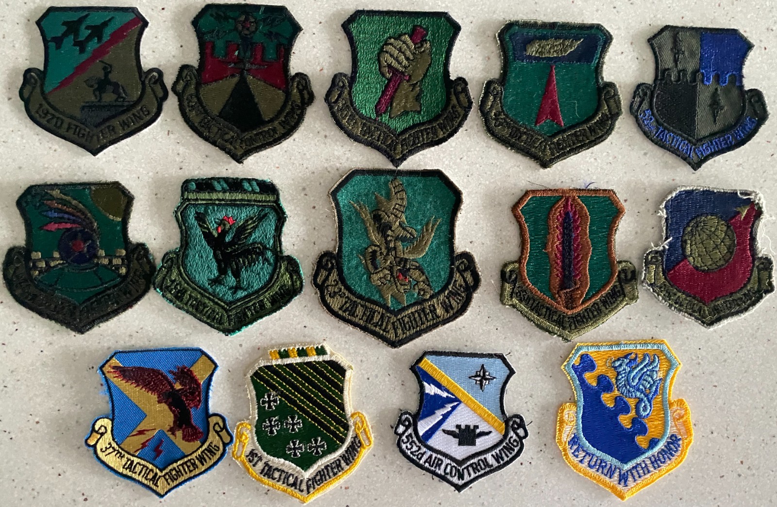 USAF Tactical Fighter Wing Patch Lot 14 Patches United States Air Force  Control