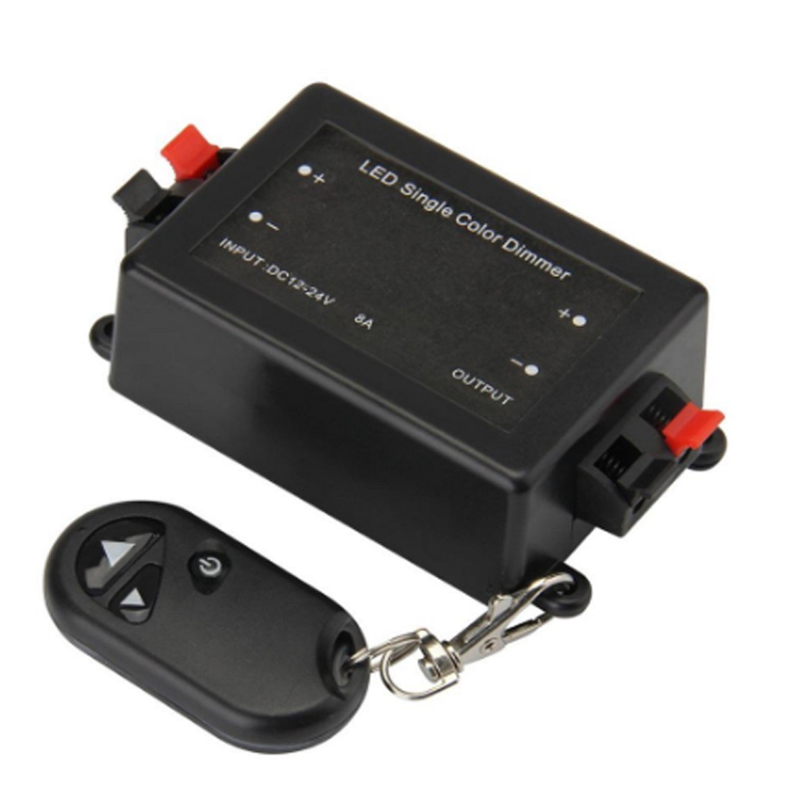 LED Light Dimmer 8A RF 433Mhz Wireless Remote Brightness Controller DC 12V~24V