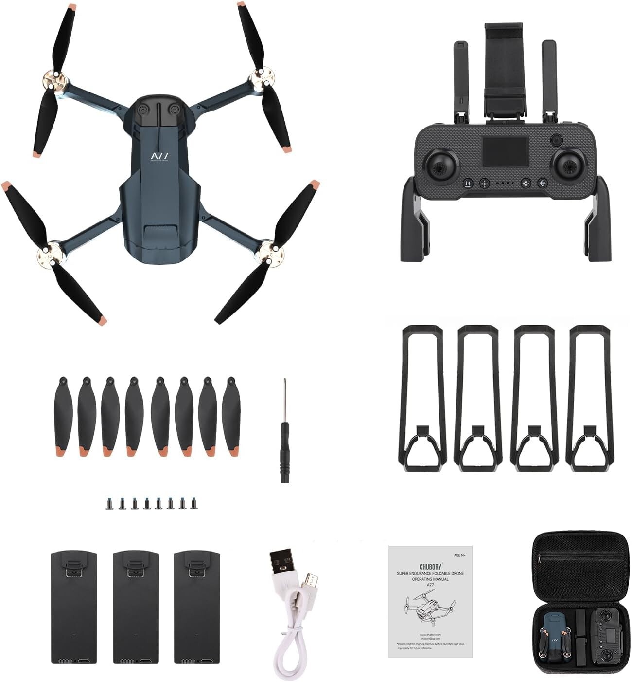 Super Enduring Brushless Motor Drone with 84 Mins Super Long Flight Time, Drone
