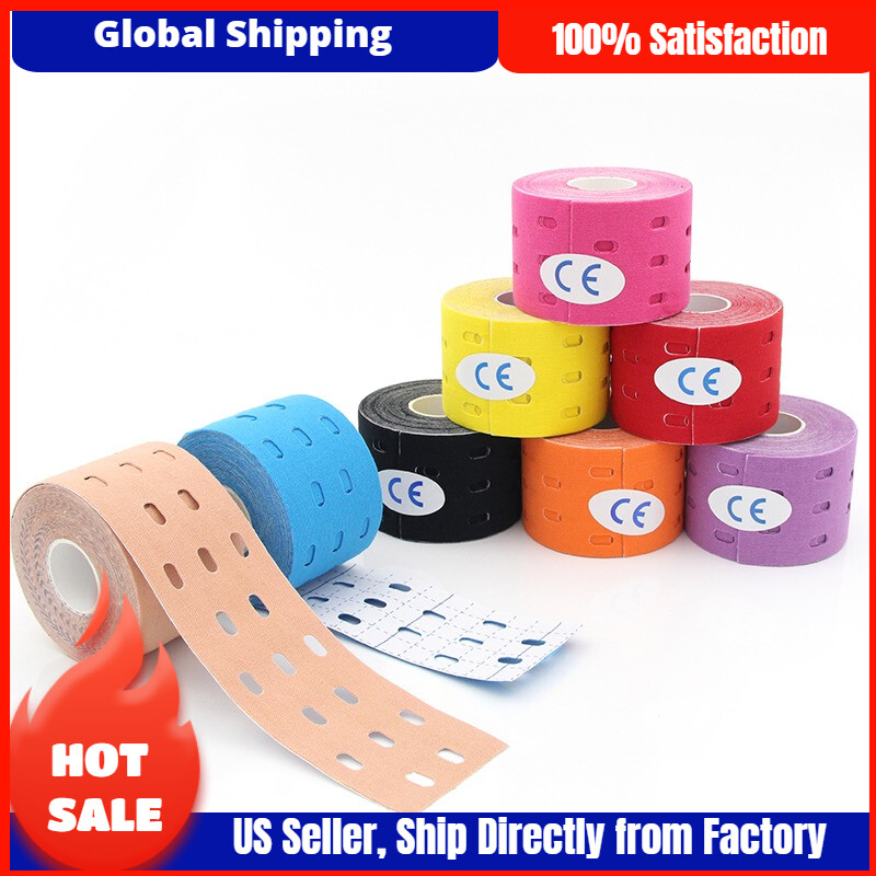 One Roll Elastic Kinesiology Sports Tape Muscle Pain Care Therapeutic 2inch