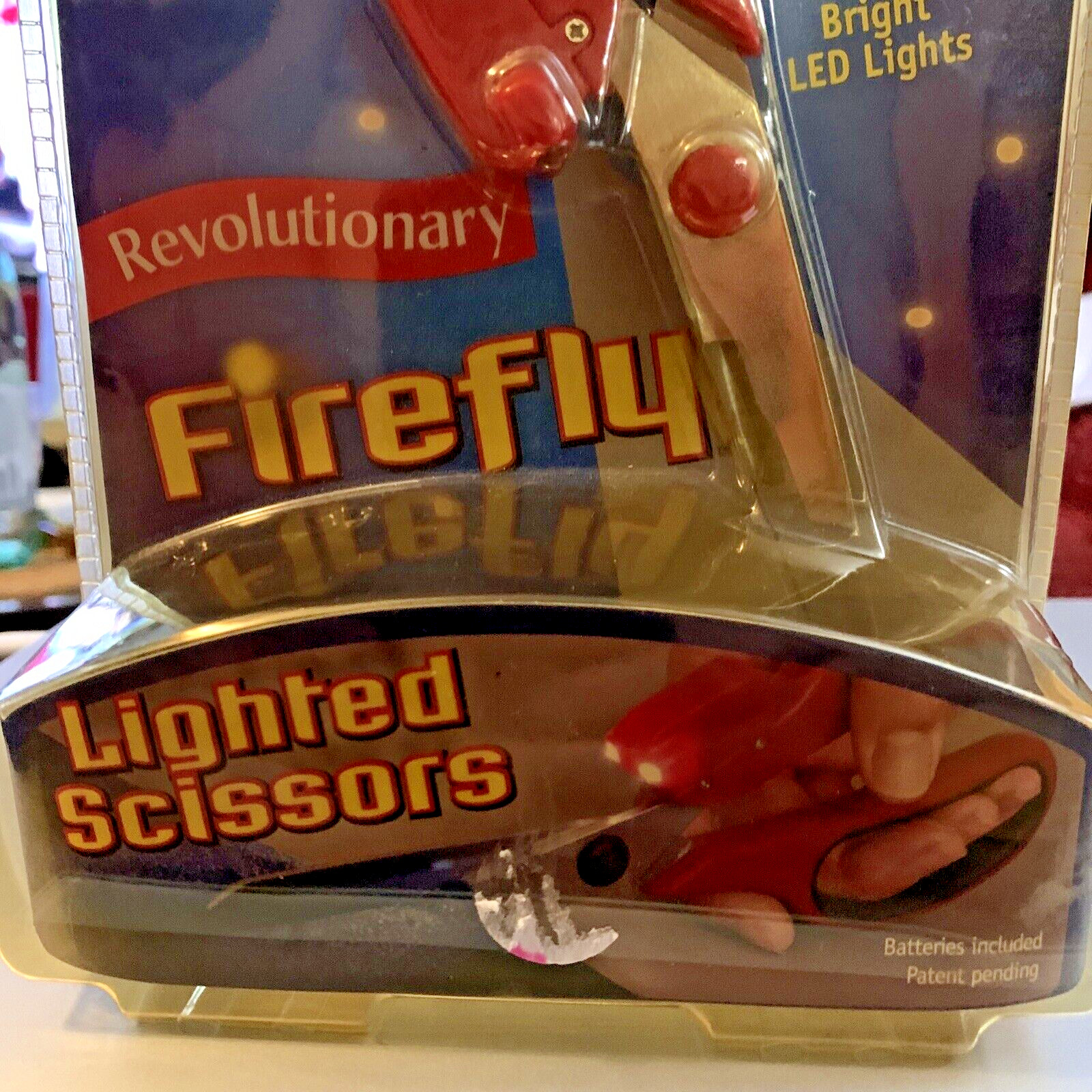 Lighted Firefly Scissors Craft Sewing Ultra Bright LED Lights