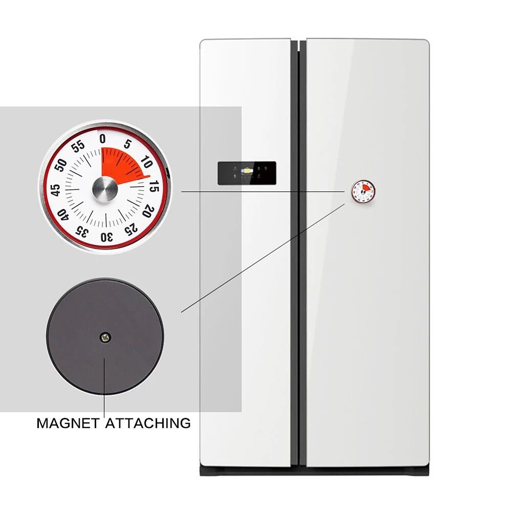 Mechanical Kitchen Timer 60min Countdown Cooking