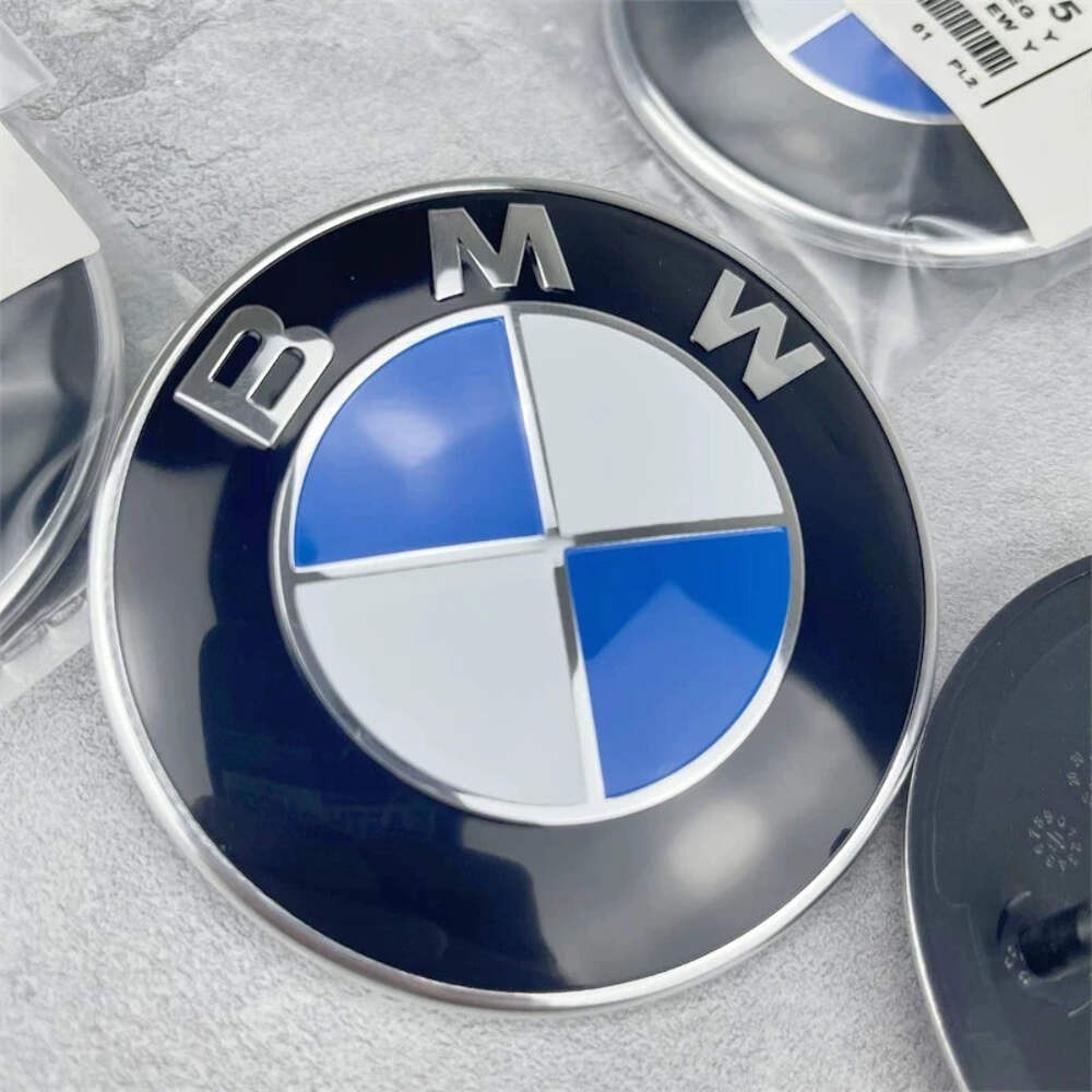 74mm 82mm BMW Hood Trunk Emblem Badge Sticker Fit E30 E36 E39 E46 E60 E87 E90 G2