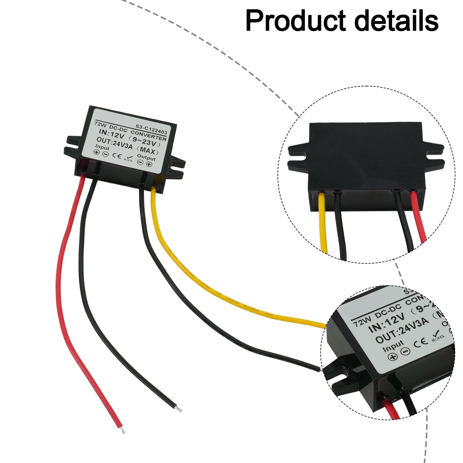 Efficient Step for Up DC Converter from 12 Volt to 24 Volt with Smart Chip