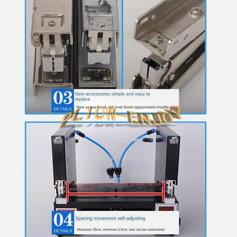 Three-head Pneumatic Stapler Electric Binding Machine Automatic Stapling Machine