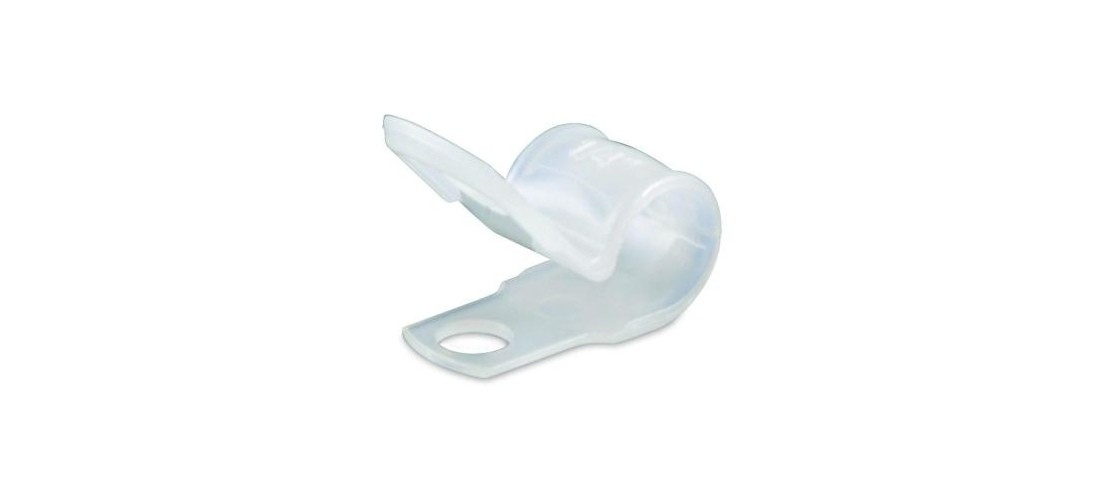 GB PPC-1538 Cable Clamp, 3/8 in Max Bundle Dia, Plastic, White - pack of 15