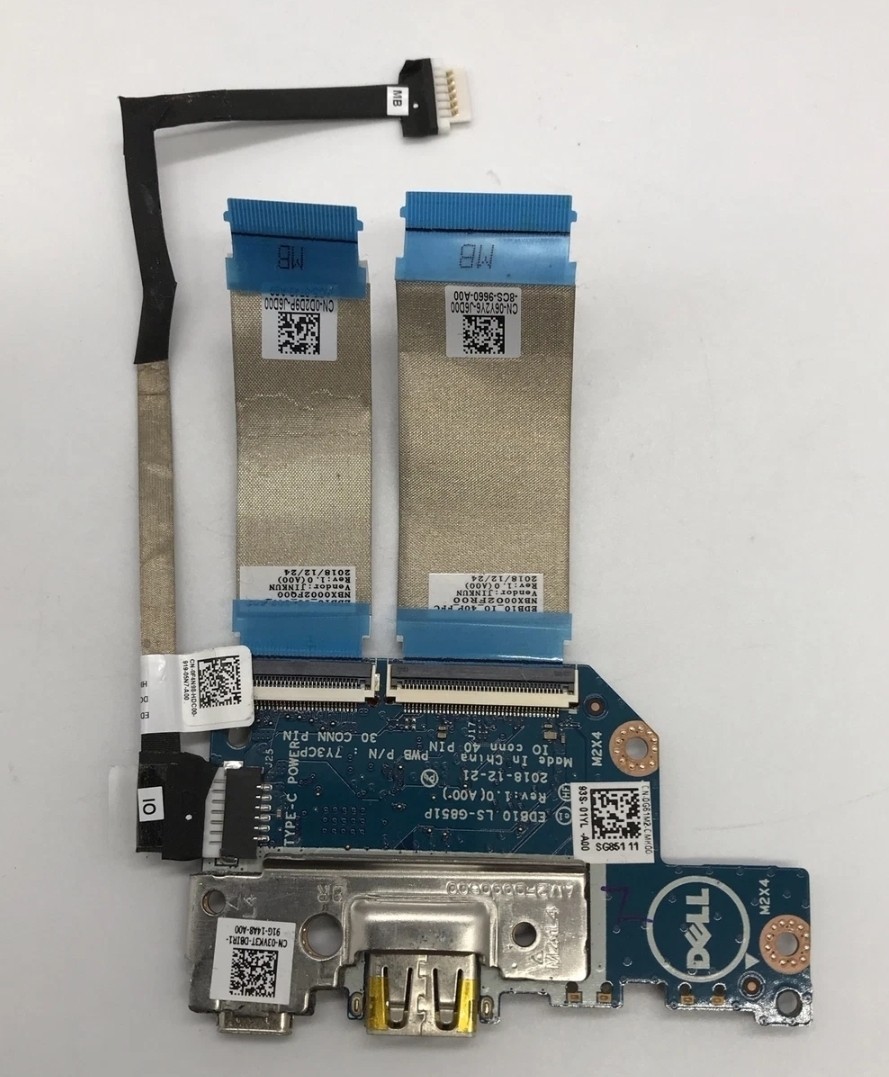 Dell Chromebook OEM 3100 USB Board with Cables G61M2 Tested 90 Day Warranty USA