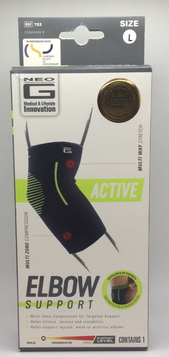 Neo-G  Elbow Support for Active Lifestyles, Large, Left/Right Elbow🔥FREE SHIP🔥