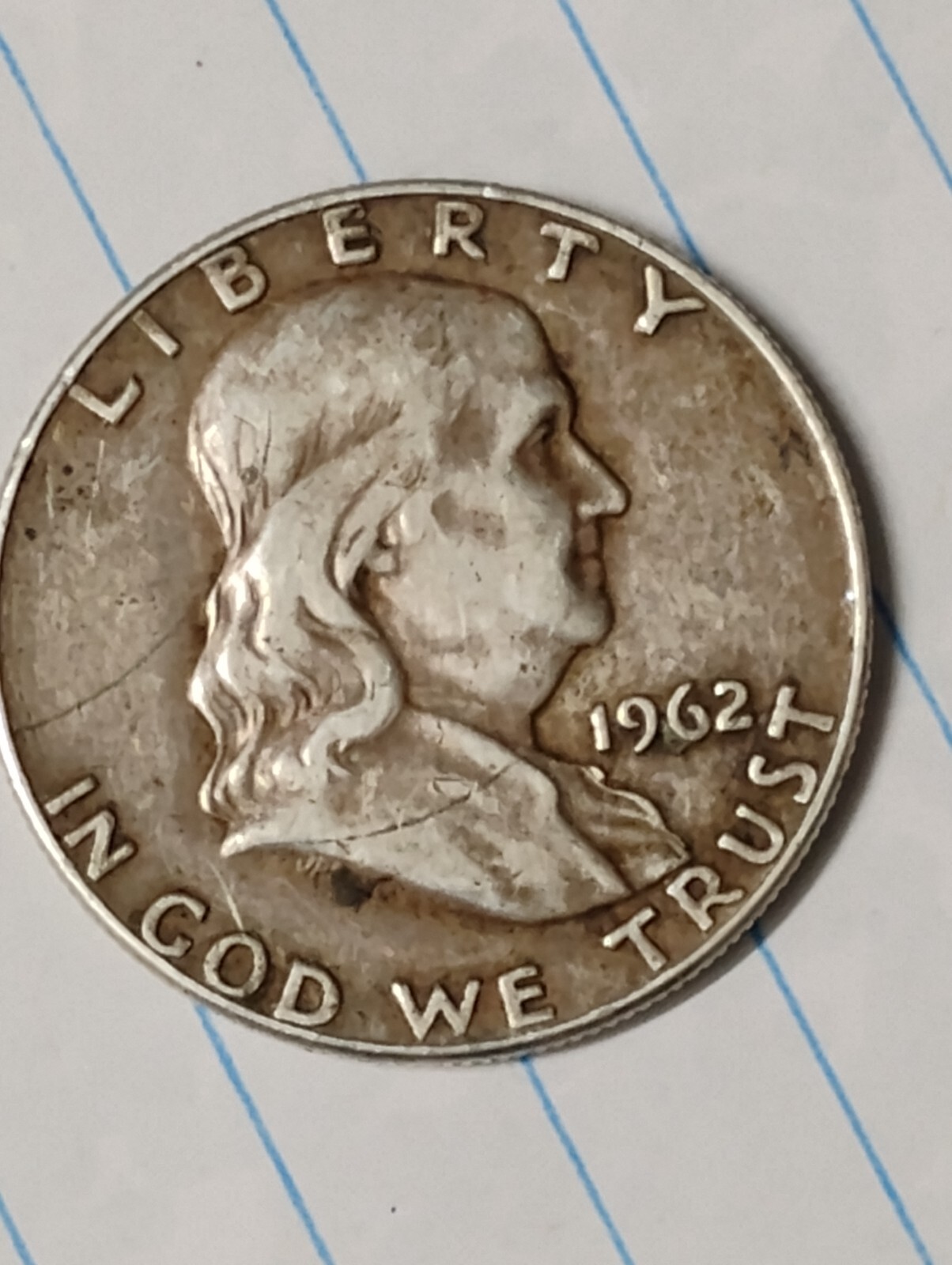 1962 d franklin half dollar nice coin with errors