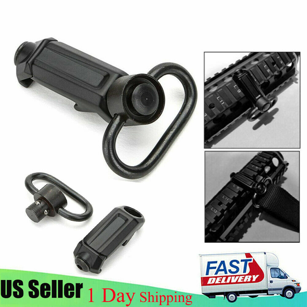 Tactical QD Sling Swivel Attachments 45 Degree Low Profile Picatinny Rail Mount