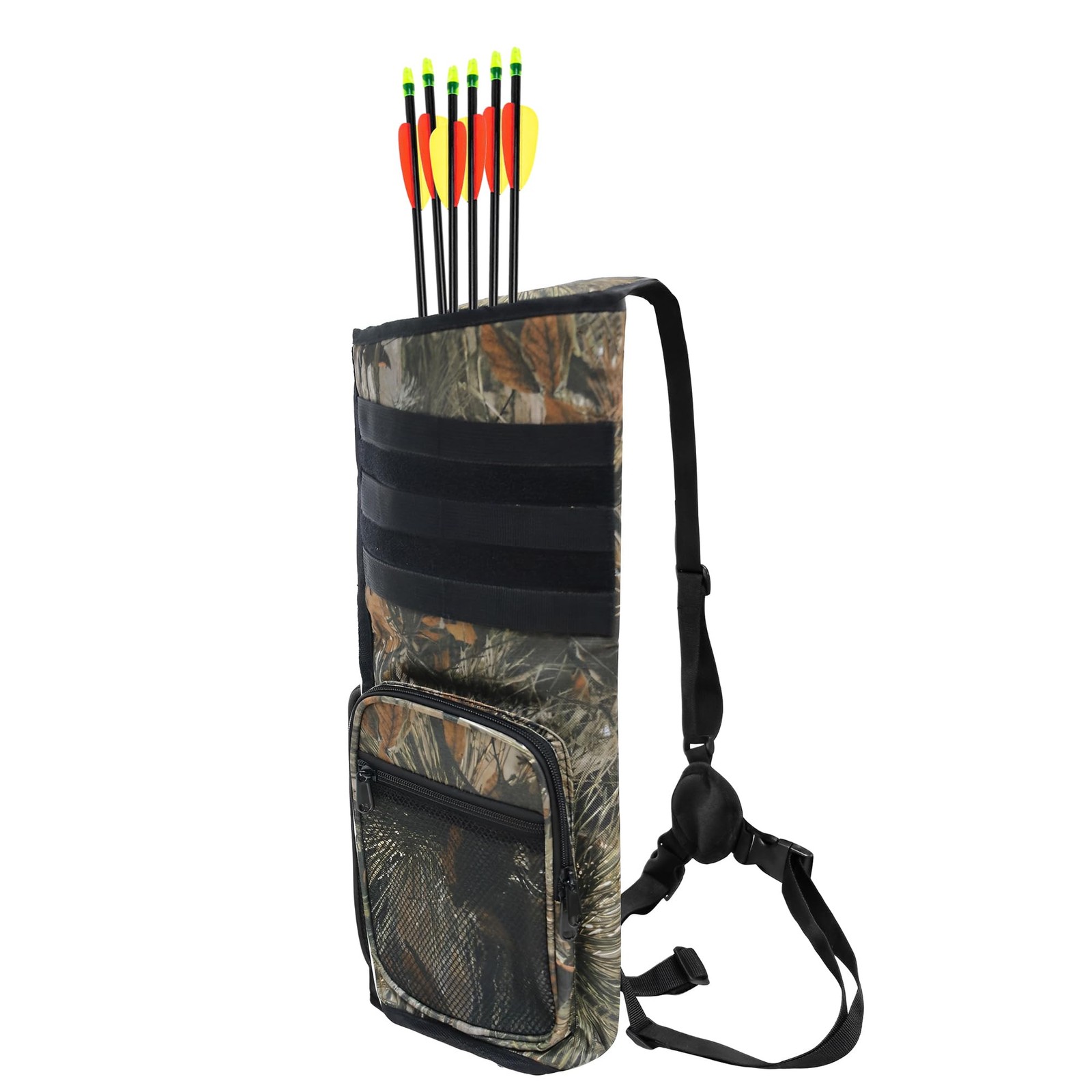 Lightweight Back Arrow Quiver, Holds 2228 Arrows, Molle System, Adjustable 3P...