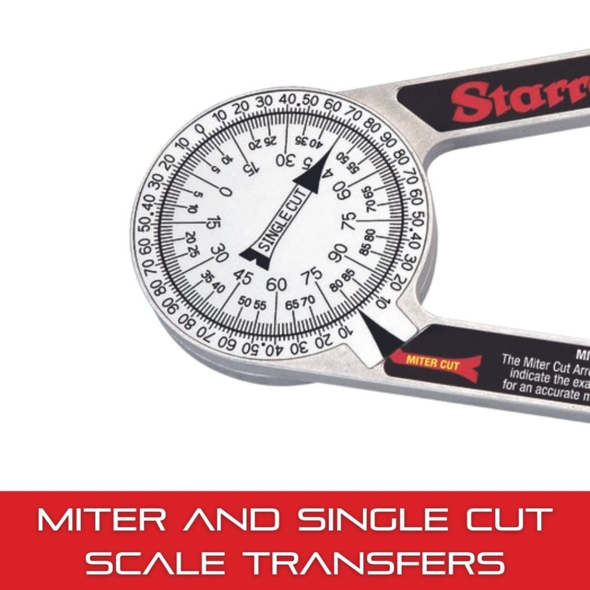 ProSite Miter Protractor Angle Finder with Two Laser Engraved Scales - Ideal ...