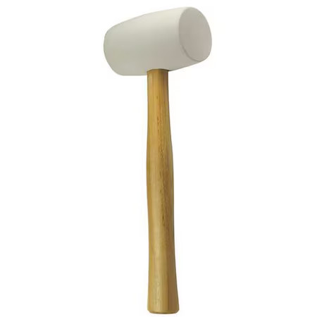 Kraft Tool Fc551 32 Oz. Rubber Mallet, Non-Marring, 2 1/1 In Face Dia., 13 3/4