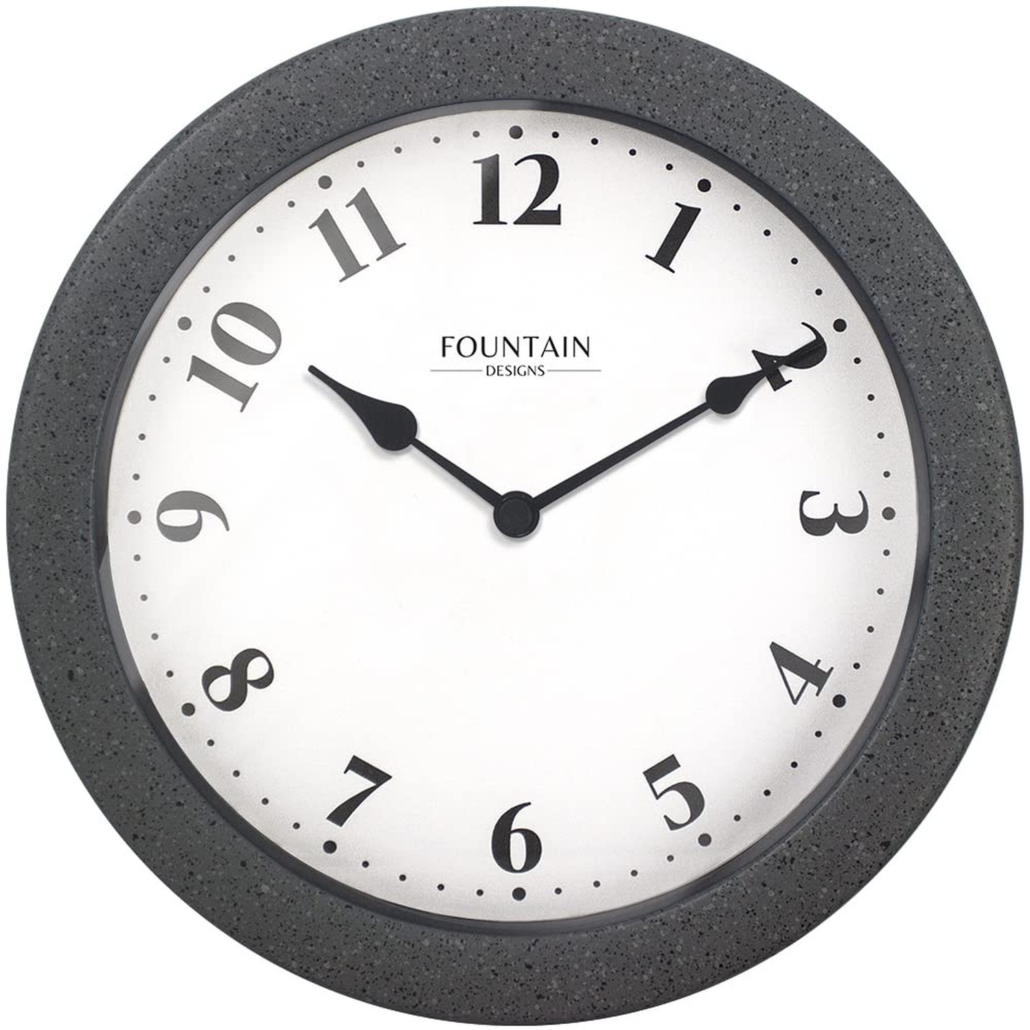 8.26" Small Nordic Indoor/Outdoor Clock, Waterproof & Weatherpoof Clock for B...