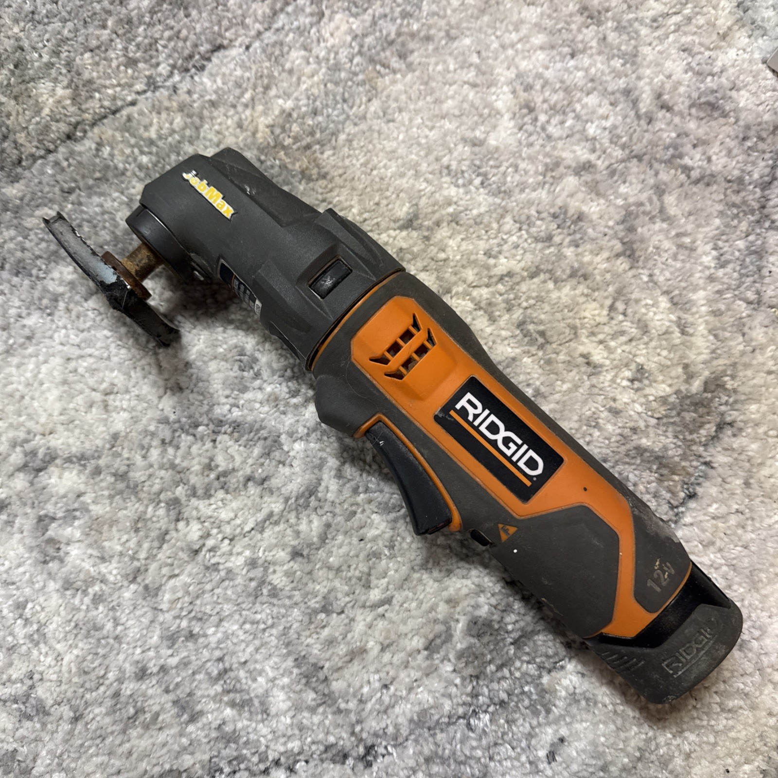 Ridgid 12V JobMax Power Handle Body R8223400 + BAD Battery+ Head UNTESTED