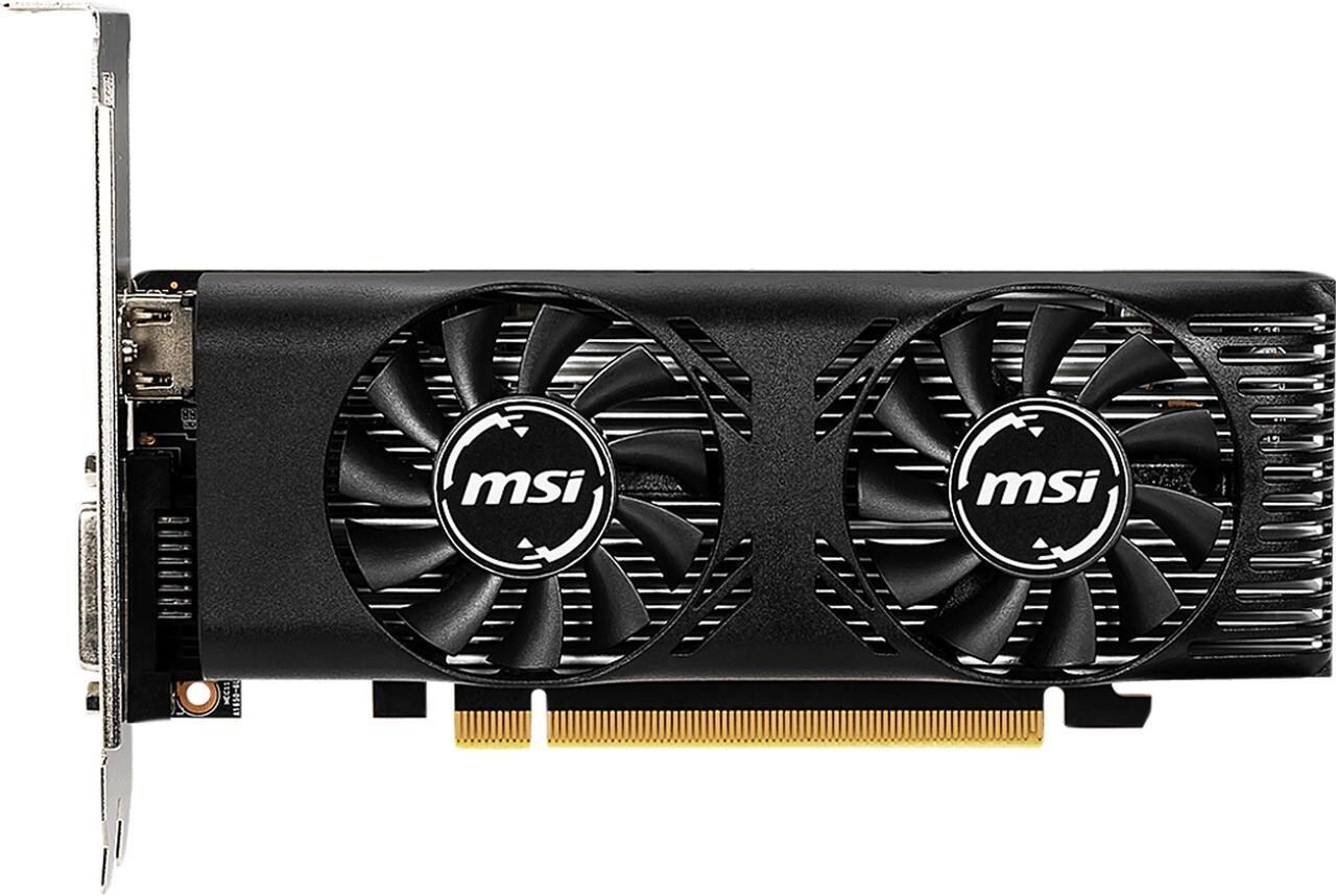 MSI GeForce GTX 1650 4GB GDDR5 PCI 3.0 Low Profile Video Card GTX 1650 4GT LP OC