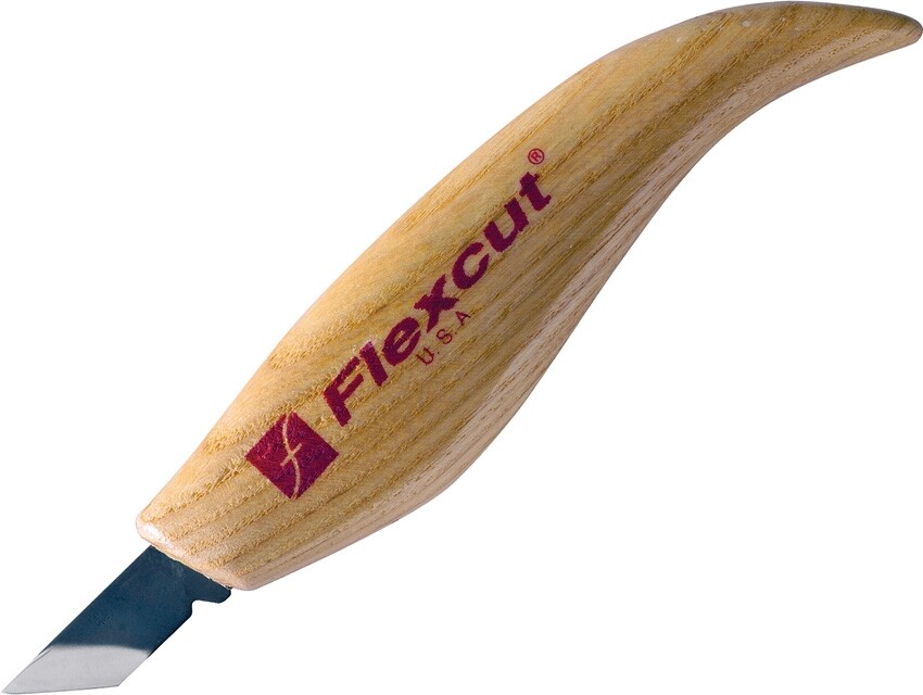 Flexcut Skew Fixed Knife High Carbon Steel Carving Blade Ergonomic Wood Handle