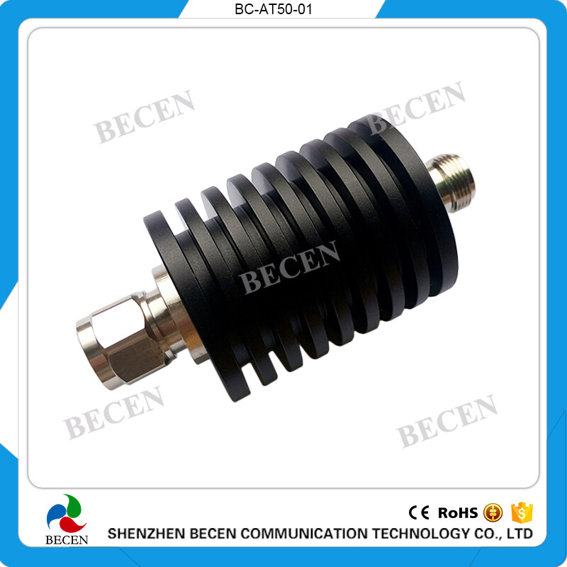 RF Fixed Attenuator 50W N 5dB Attenuator Plug male to Jack female 50Watt DC-3Ghz