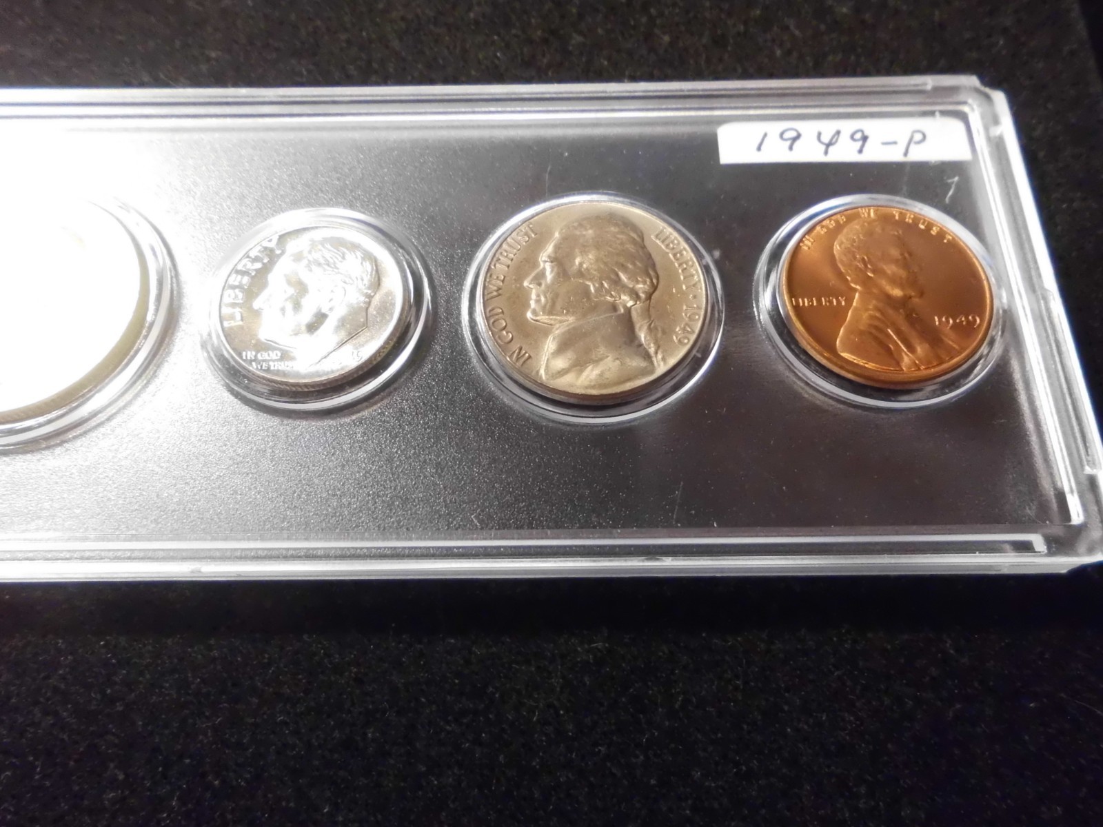 1949 P/D/S GEM UNCIRCULATED B/U MINT SET - 90% SILVER -
