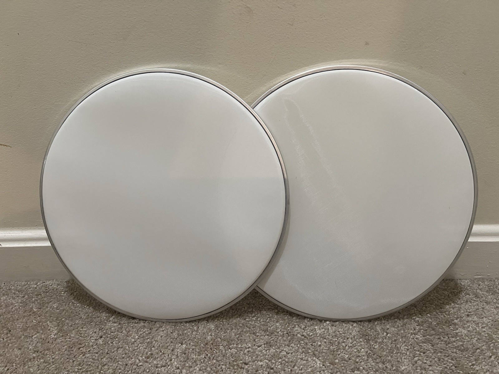 Set of 2 12” 3-ply Blank Mesh Drum Heads