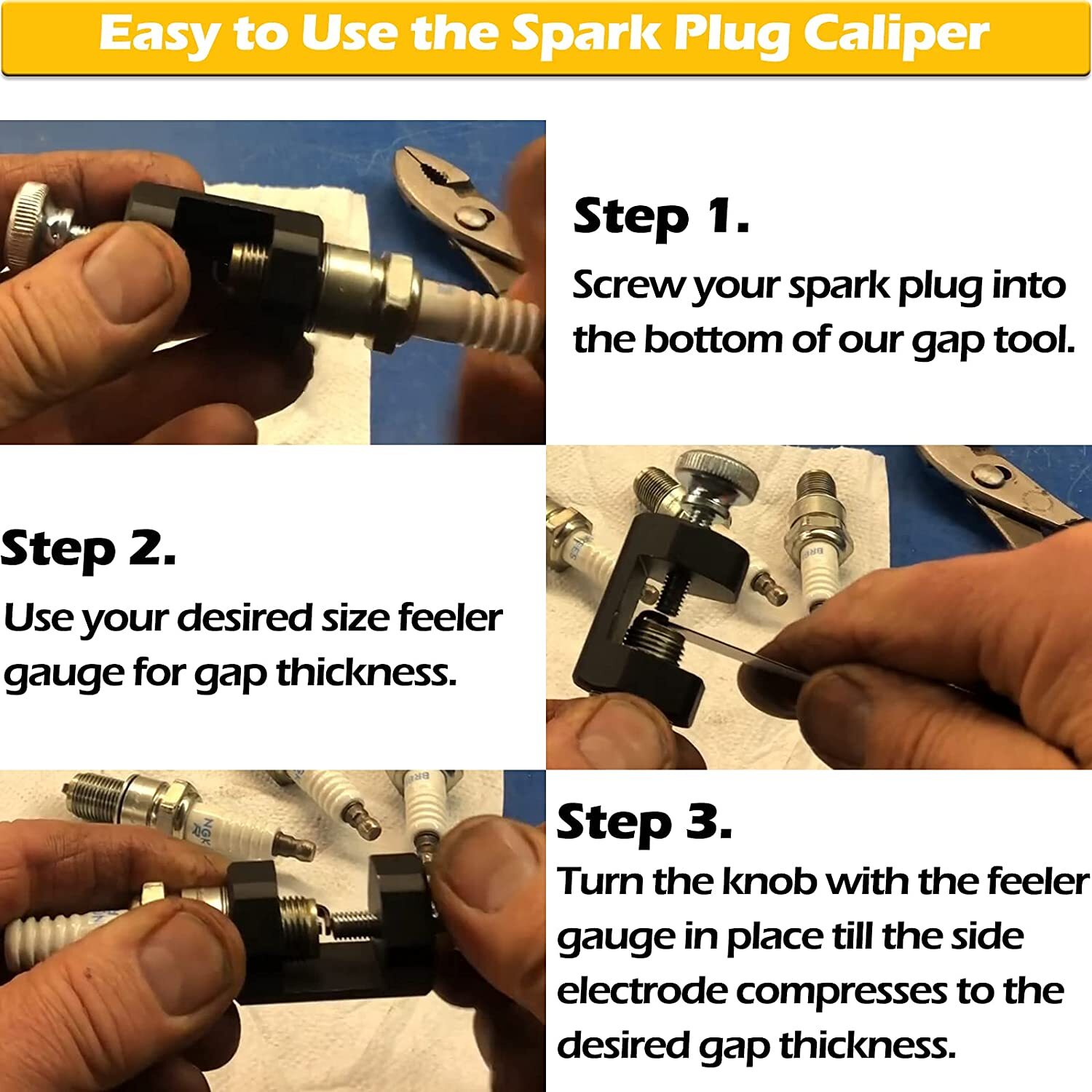 12mm &14mm Engine Spark Plug Caliper Universal Precision Car Spark Plug Gap Tool