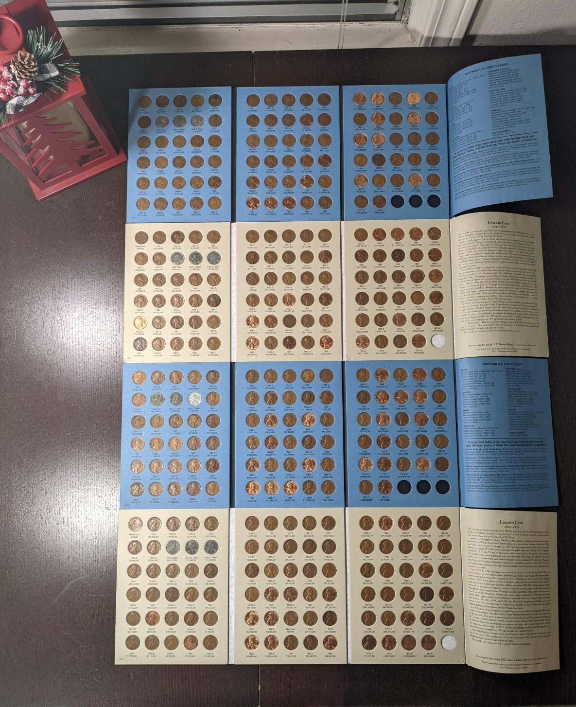 One Completed Lincoln Head Cent Collection Book Number 2 Album 1941-1974 P,D,S