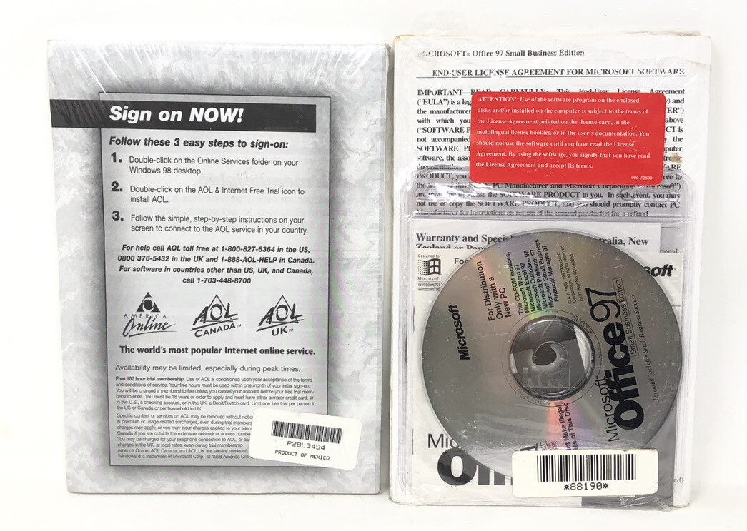 Microsoft Windows 98 Getting Started Book IBM SEALED X04-15755 W/ Office 97 Ed