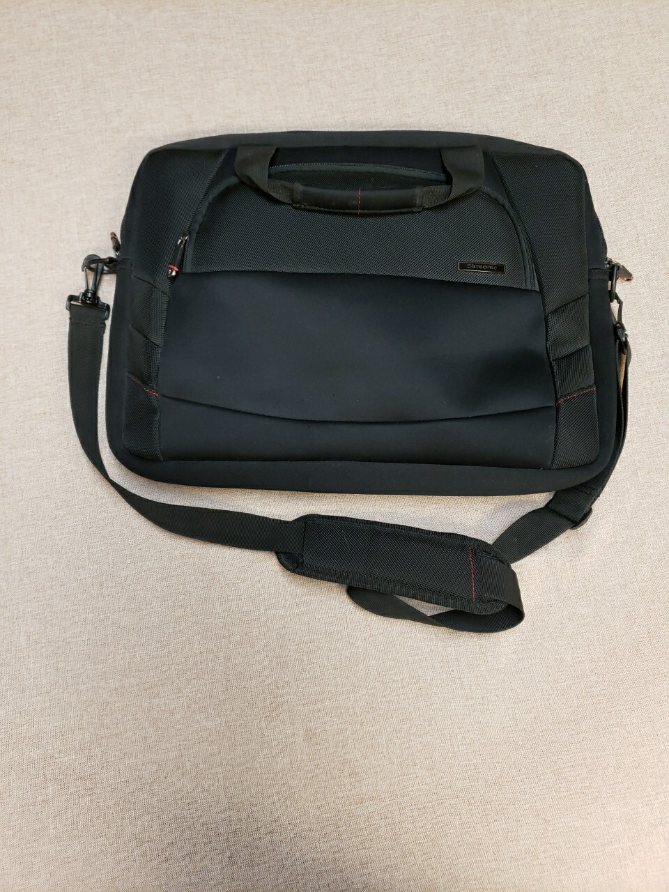 Samsonite Laptop Messenger Bag Black Canvas Briefacse