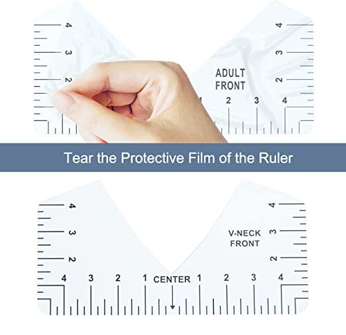 8 Pcs T-Shirt Ruler Guide Alignment Tool for Vinyl Placement Heat Press