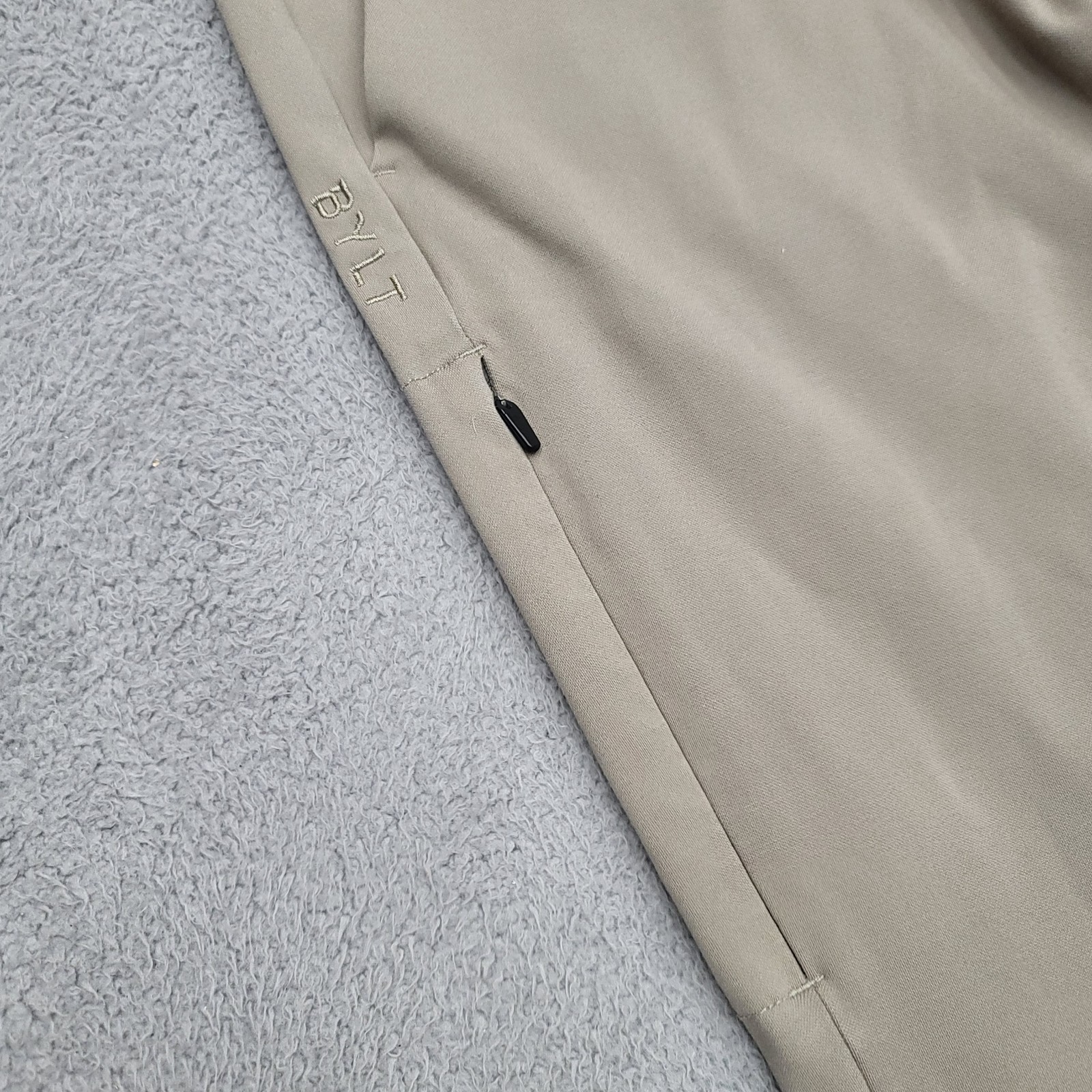 BYLT Premium Basics Jogger Pants Size 28 Tan Khaki Performance Stretch *Read
