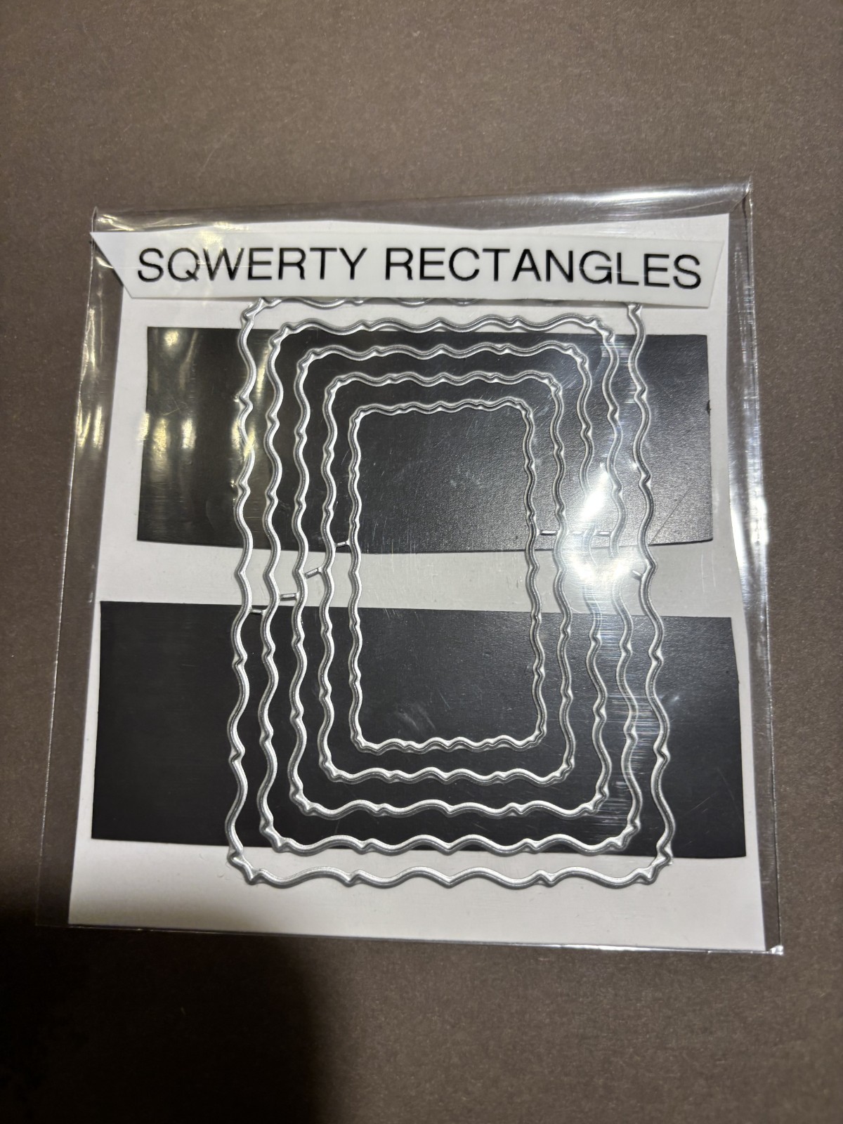 Three metal dies-Fun recantangles, Circular , and Medallion