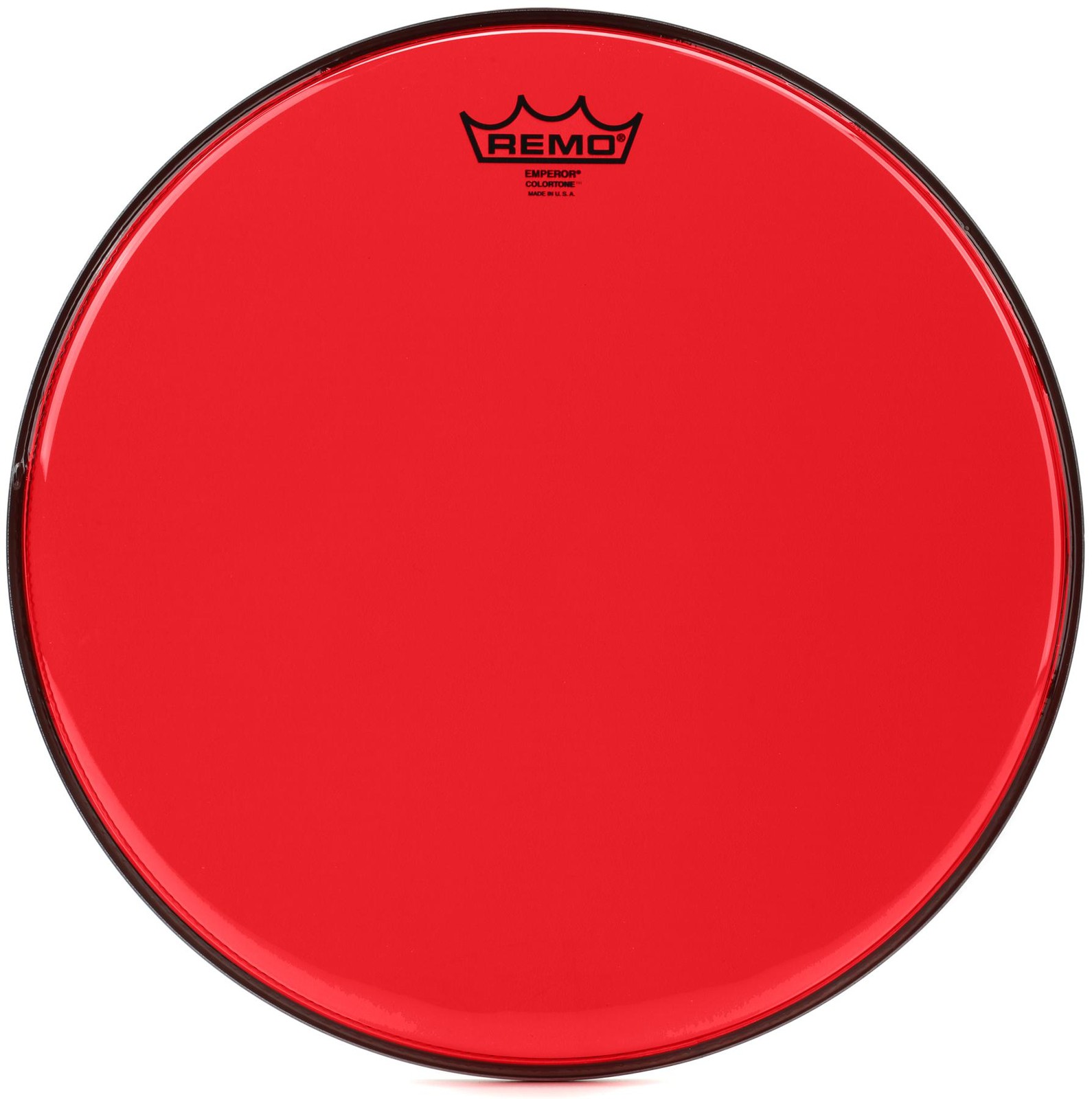 Remo Emperor Colortone Red Drumhead - 14 inch (5-pack) Bundle