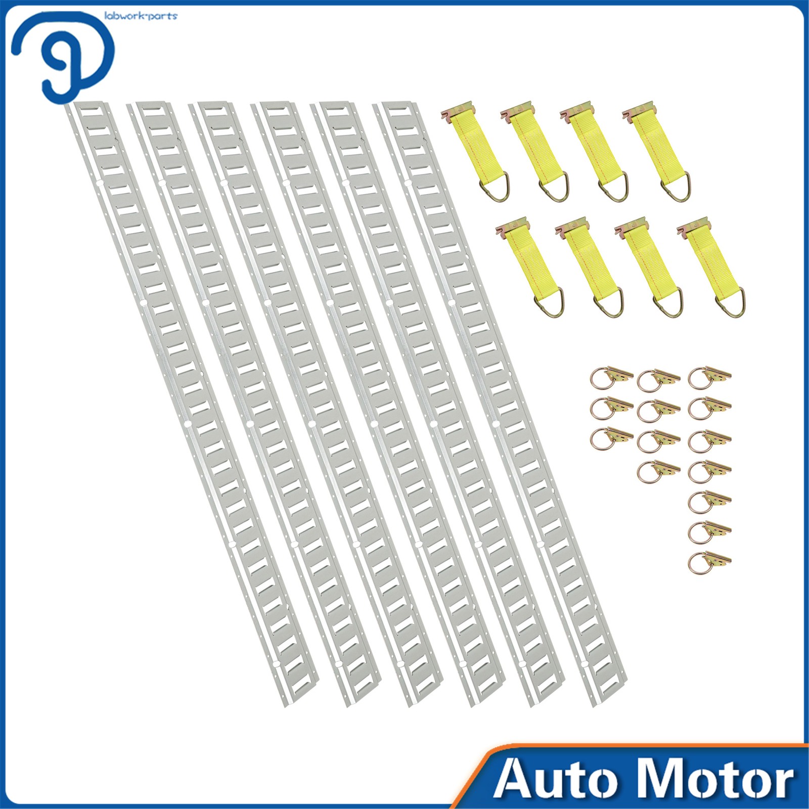 For Trucks Vans Garages Trailer 28 Pack 5' E Track Tie Down Rail Kit