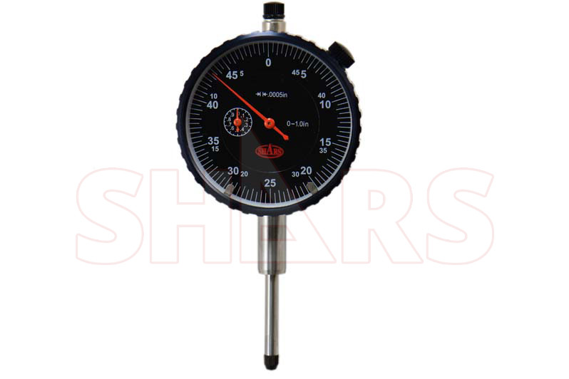 1" High Precision Dial Indicator .0005 AGD 2 Lug Back Black Face New !]