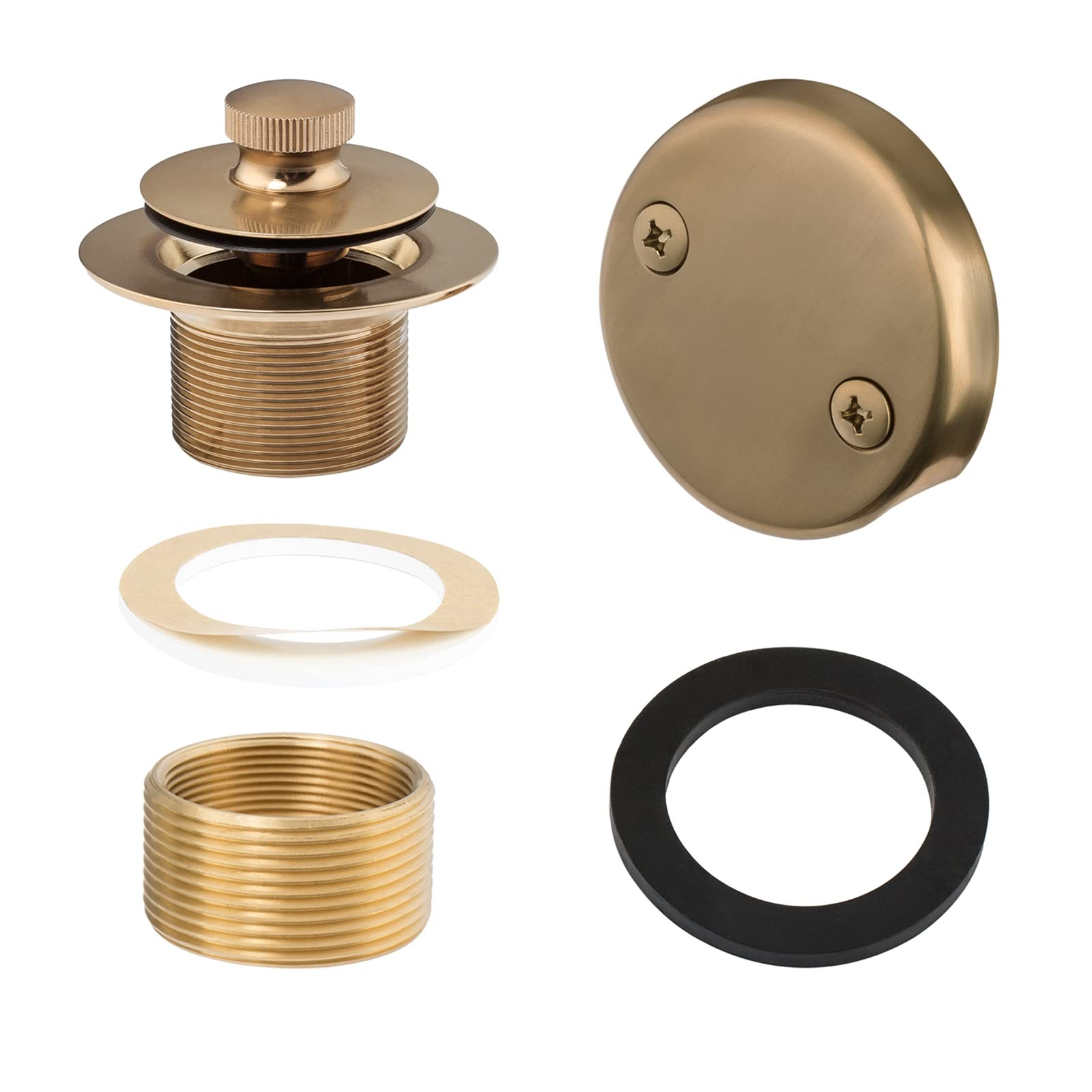 Champagne Bronze Lift & Turn Tub Trim 3 x 0.5 x 3 inches,