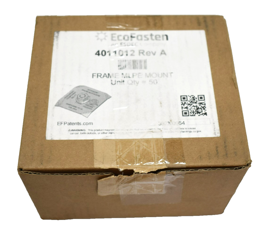 EcoFasten Solar 4011012 Rev A Frame MLPE Module Stainless Steel Mount 50 Pack
