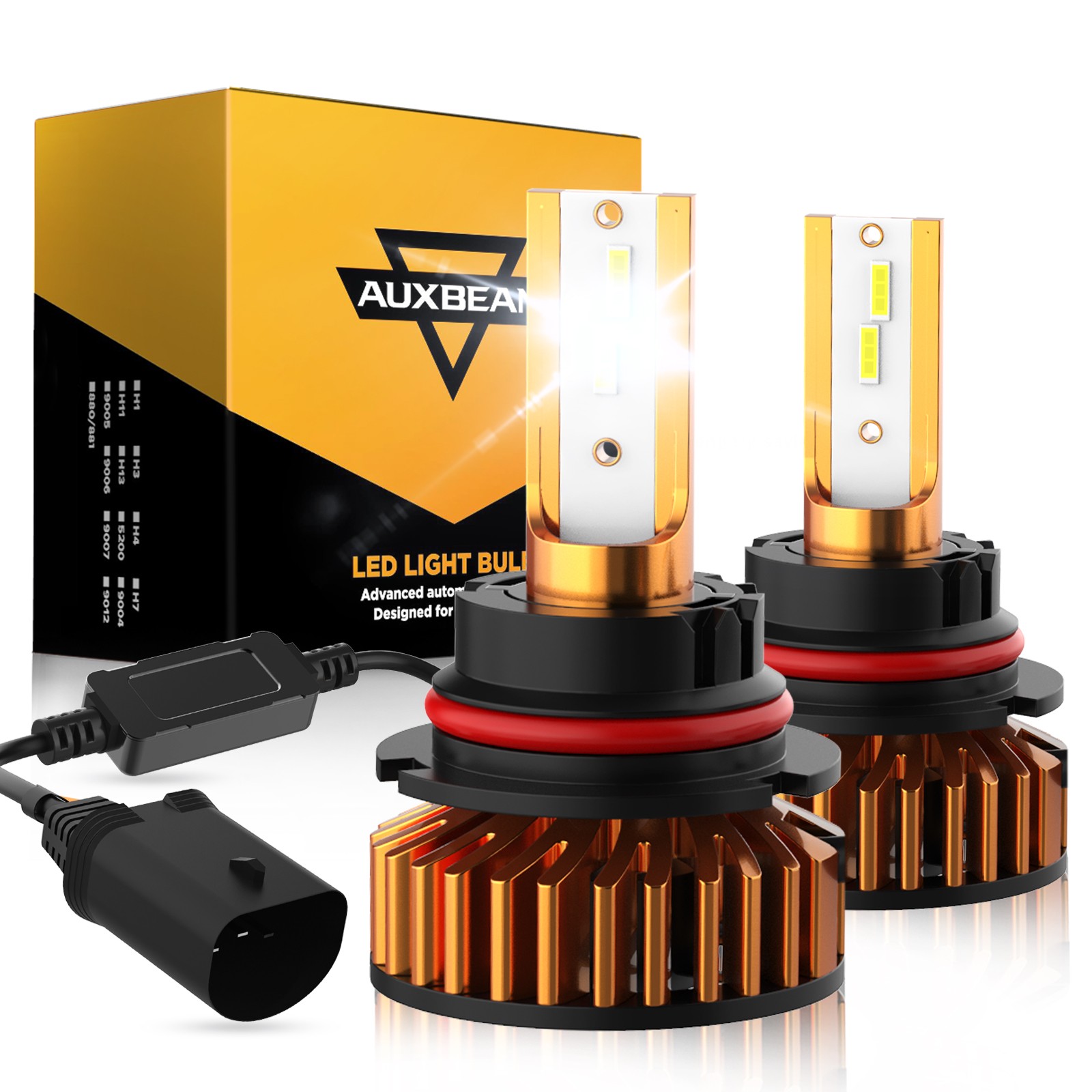 9007 LED Headlight Bulb Kit 52W 10000LM for Ford F-150 1992-2003 F-250 1992-1999