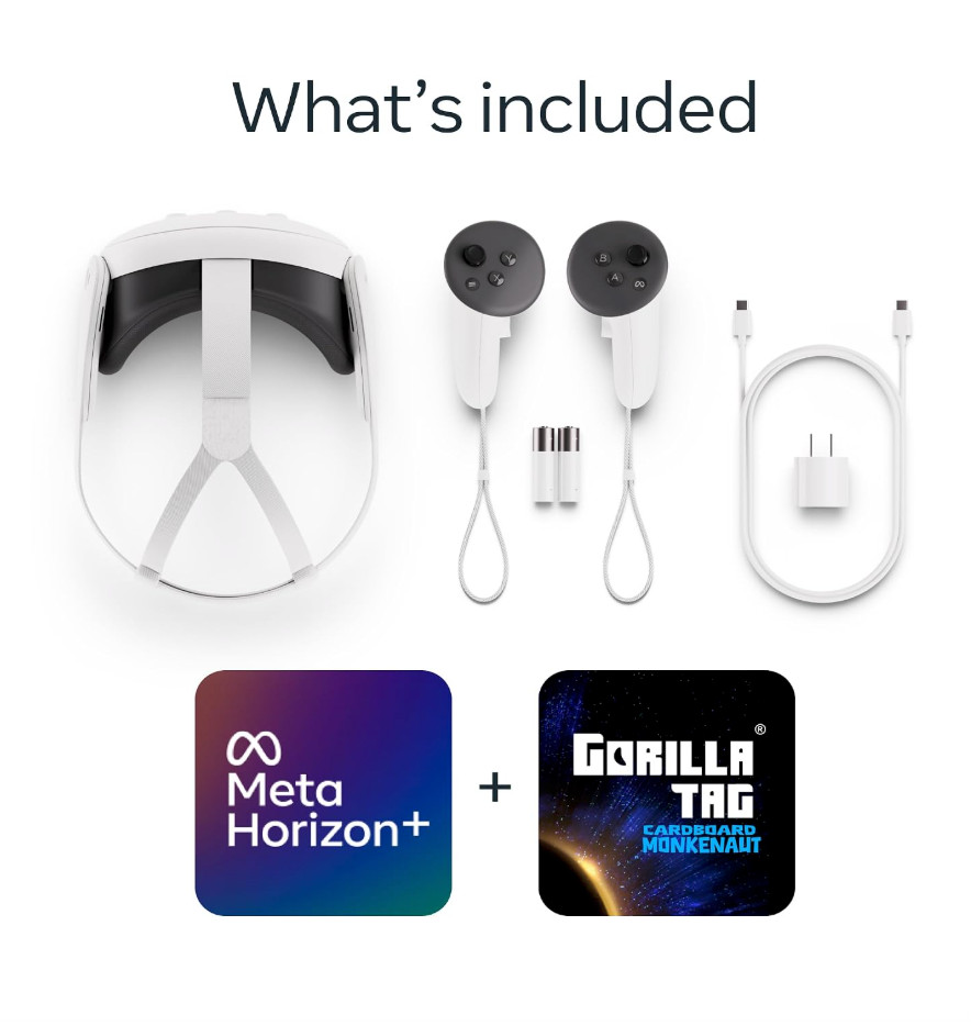 Meta Quest 3 512GB Standalone VR Virtual Reality Gaming Headset & Controllers