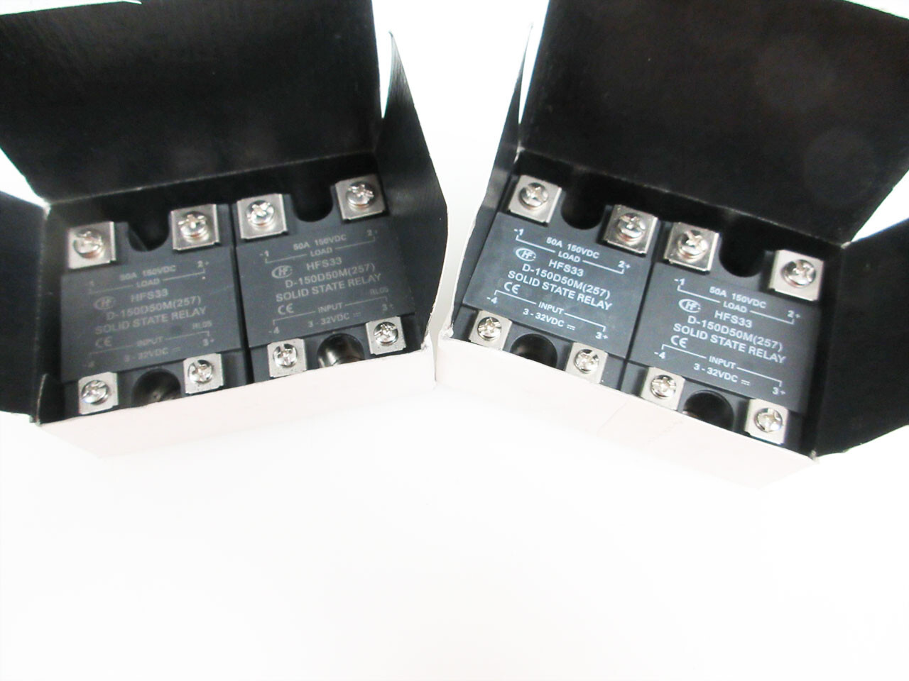 4X HFS33 D-150D50M(257) SOLID STATE RELAY 3 VDC TO 32 VDC 150V 50A