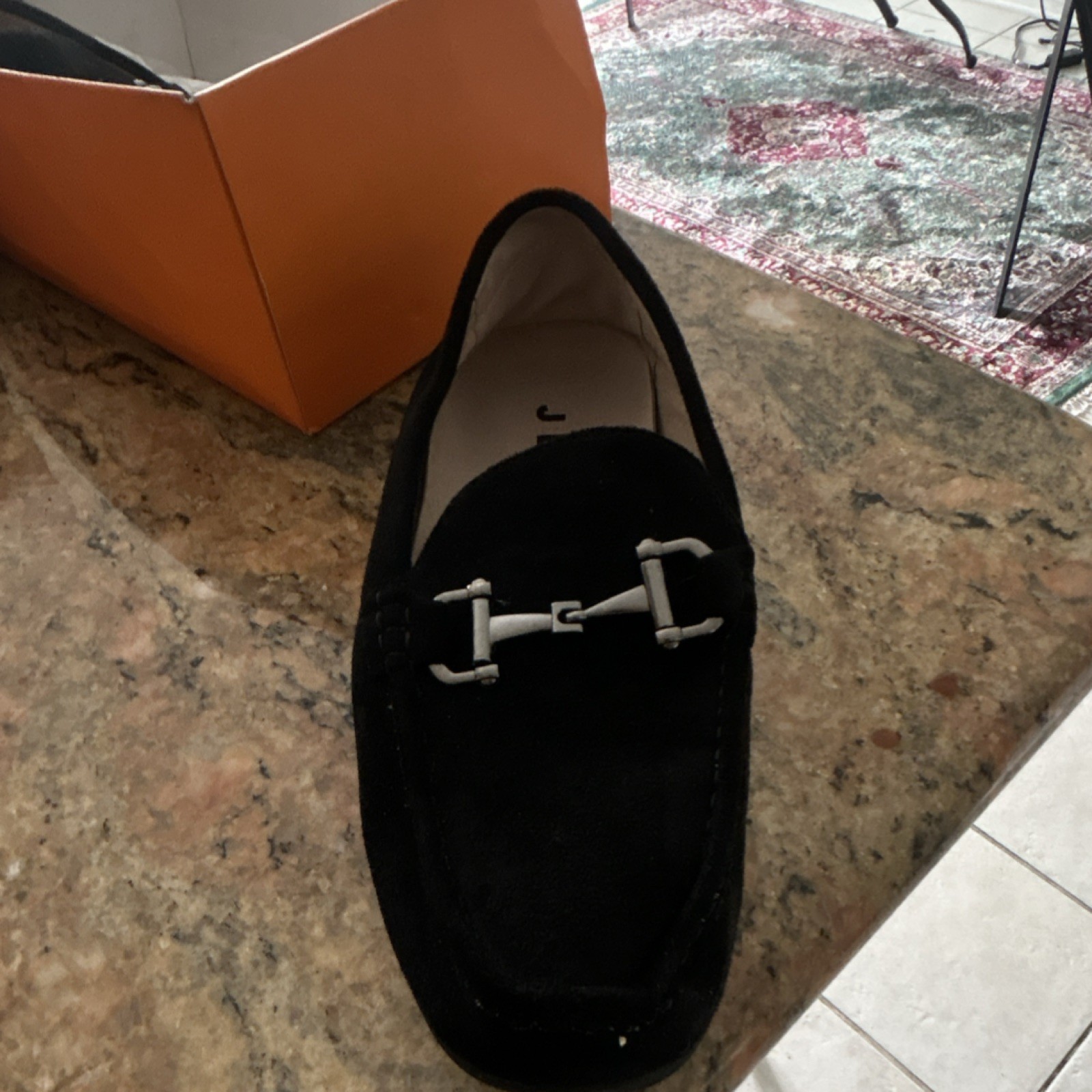 Jeko Black Leather Loafers Buckle Accent Comfort TD 2011 Men's Size 7.5