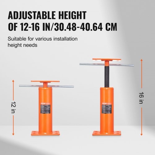 House Floor Jack 1216 Height Range 9700 lbs Max Load Capacity